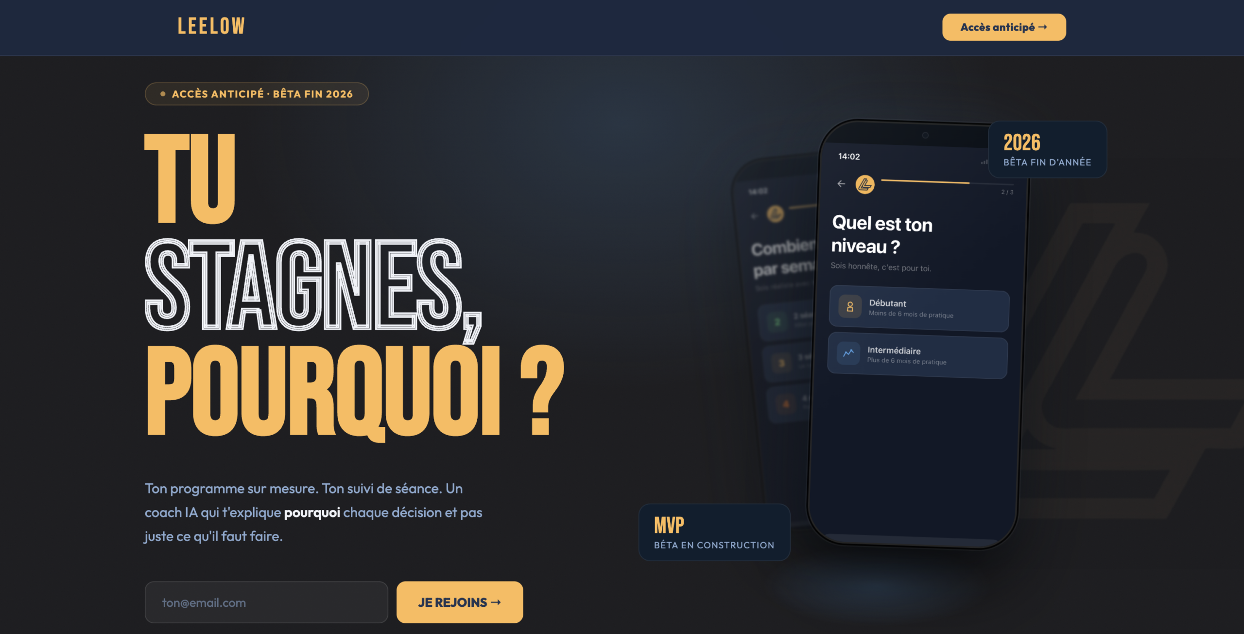 Leelow — site vitrine complet
